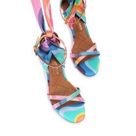Scarf Wrap High Sandals