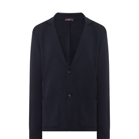 Patch Pocket Knitted Blazer