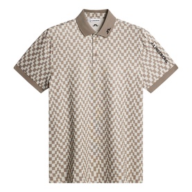 Tour Tech Logo Grid Print Polo Shirt