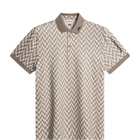 Tour Tech Logo Grid Print Polo Shirt
