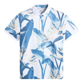 Tour Tech Logo Floral Print Polo Shirt
