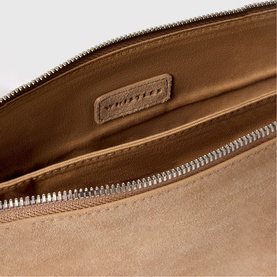 Elita Suede Pouch Clutch