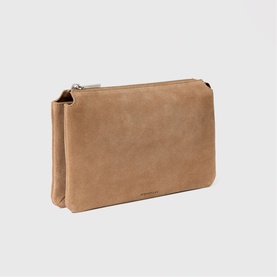 Elita Suede Pouch Clutch