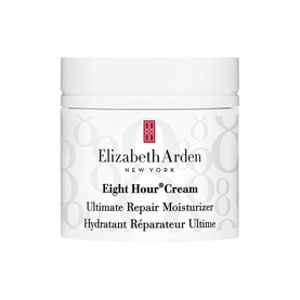 Elizabeth Arden Eight Hour Cream Ultimate Repair Moisturiser in white pot with red logo detail