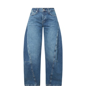 Fable Low-Rise Twisted Bowed Jeans