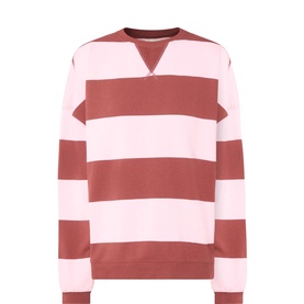V-Insert Striped Sweater