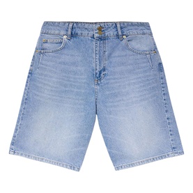 Indigo Mid Length Denim Shorts