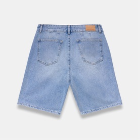 Indigo Mid Length Denim Shorts