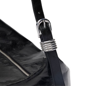 Buckle Detail Shoulder Bag