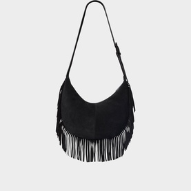 Sia Suede Fringed Crossbody Bag