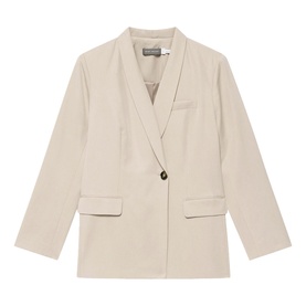 Relaxed Single-Breasted Blazer