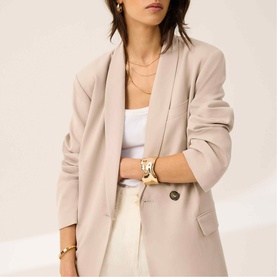 Relaxed Single-Breasted Blazer