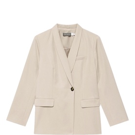Relaxed Single-Breasted Blazer