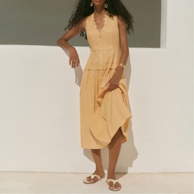 Drop Waist Flared Dress