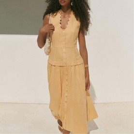 Drop Waist Flared Dress