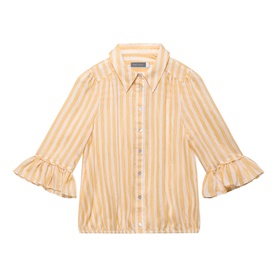 Stripe Ruffle Shirt