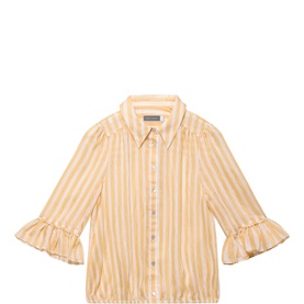 Stripe Ruffle Shirt