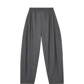 Elle Mid-Rise Barrel Leg Trousers
