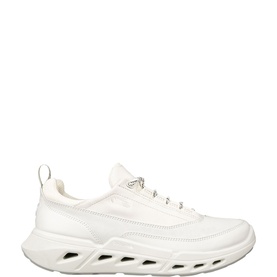 Ecco Biom 720 Trainers in white, leather and textile upper, chunky white rubber outsole, lace-up fastening