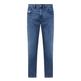 Diesel 3049 mid blue slim jeans with five-pocket styling and subtle fading detail