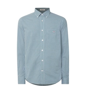 Shield Logo Gingham Casual Shirt