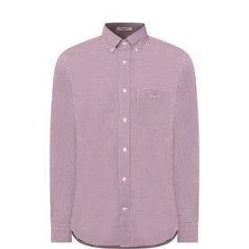 Shield Logo Gingham Casual Shirt