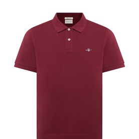 Shield Logo Pique Polo Shirt