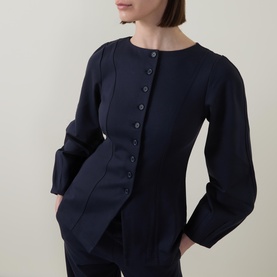 Bonnie Ponte Waisted Blazer