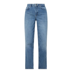 High-Rise Straight Leg Jeans