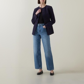 High-Rise Straight Leg Jeans