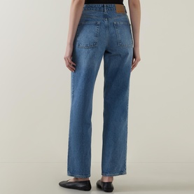High-Rise Straight Leg Jeans