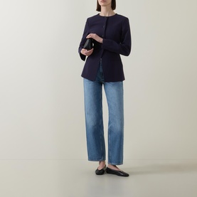 High-Rise Straight Leg Jeans