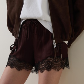 Linette Lace Trim Shorts