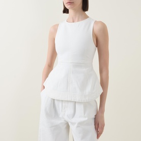 Chlo Denim Peplum Top