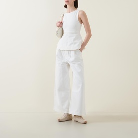 Chlo Denim Peplum Top