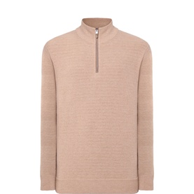 Textured Half-Zip Sweater