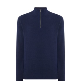 Solid Half-Zip Sweater