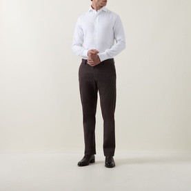 Fine Herringbone Single-Cuff Shirt