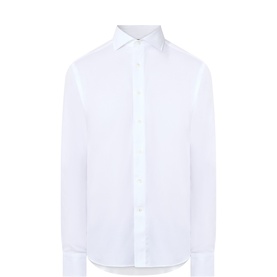 Fine Herringbone Single-Cuff Shirt