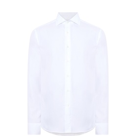 Textured Single-Cuff Formal Shirt