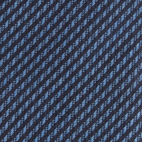 Canali navy silk and wool tie with diagonal houndstooth weave pattern in tonal blue shades