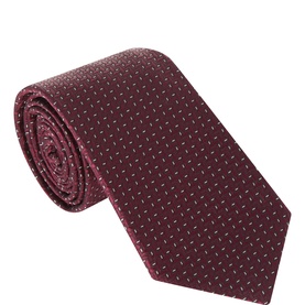 Zig Zag Geometric Silk Tie