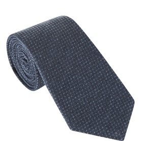 Pin Dot Texture Silk Tie