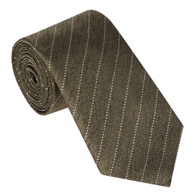 Canali Dotted Stripe Tie in burgundy, 100% silk with diagonal dotted stripe pattern, rolled display showing pointed tip