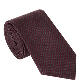 Geometric Stripe Textured Tie