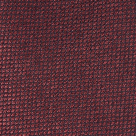 Canali Square Texture Silk Tie in burgundy, close-up of square jacquard pattern with textured silk finish