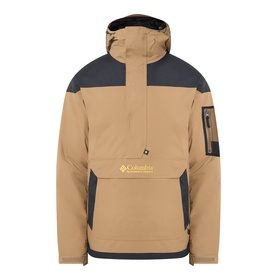 Columbia Challenger&trade; II Pullover Anorak in Delta/Black, colour block anorak with fixed hood, half-zip placket and sleeve zip pocket