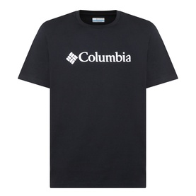 Columbia CSC Basic Logo full-zip fleece jacket in black with stand collar, chest zip pocket and logo badge