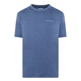 Columbia Parons Logo Back Graphic T-Shirt in Collegiate Navy, round neck, short sleeves, small chest logo detail