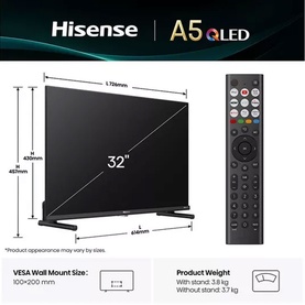 32 Inch A5Q QLED Smart TV Satellite Tuner